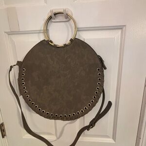 NWT Anthropologie Stylish Brown Circle Bag